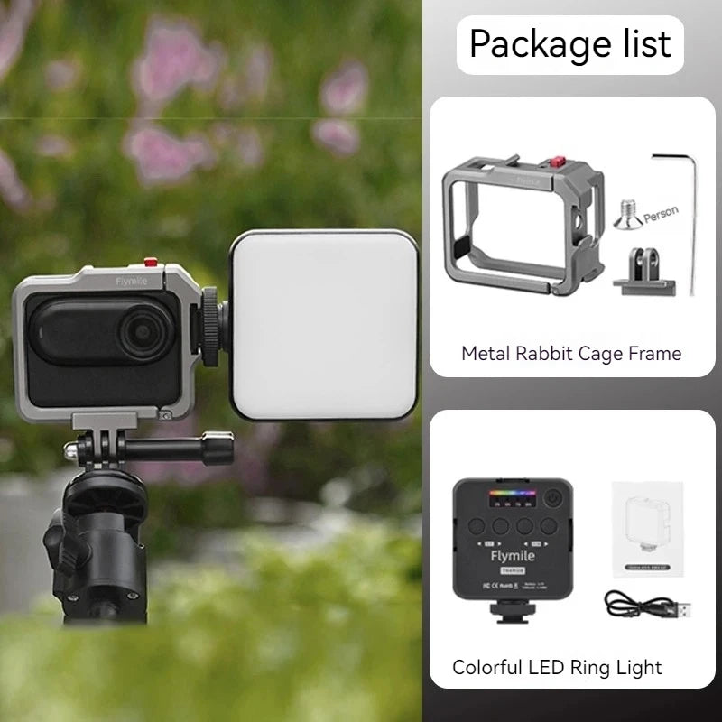 Flymile Aluminum Frame for Insta360 GO 3 / GO 3S | Cold Shoe