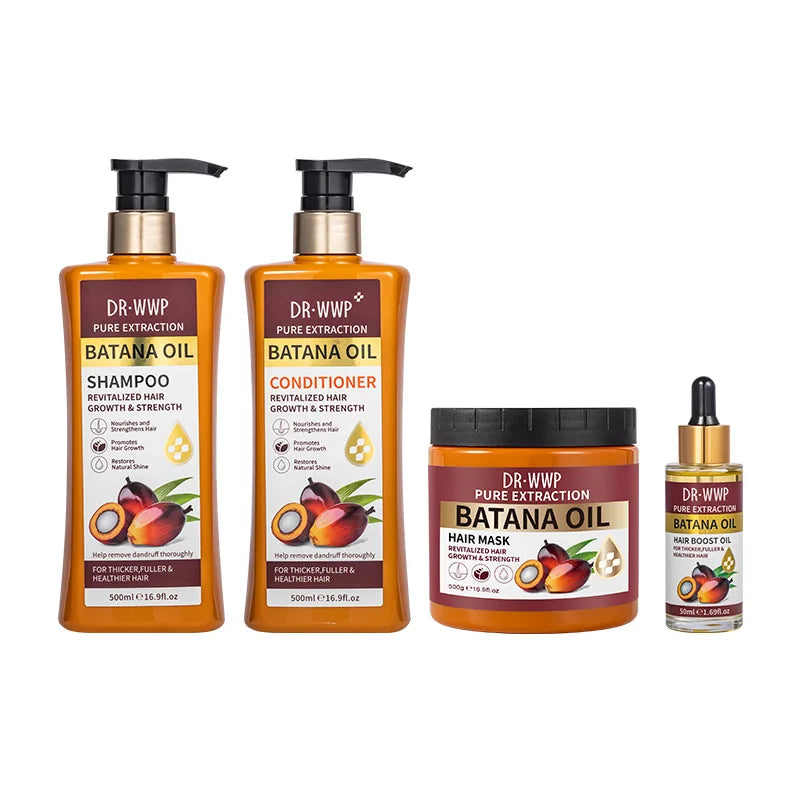 500ml Batana Oil Shampoo and Conditioner Set for Hydrating Care, Softening Hair, and Improving Dryness and Frizz Oasis Select