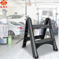 Plastic Folding Ladder,2 Step,Easy to Store for Household,Kitchen Bedroom Use,Shopping Mall,Stairs,Attic,Sturdy 200KG Oasis Select 49CM
