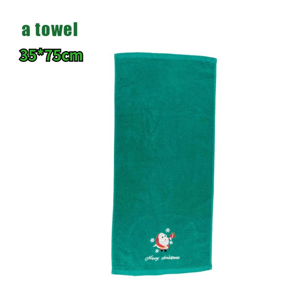 Christmas themed embroidered soft and skin friendly pure Cotton towels suitable for daily kitchen and bathroom use Oasis Select 06