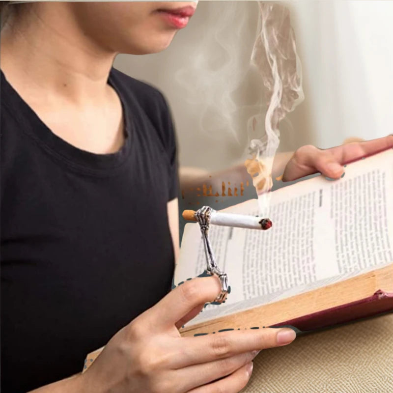 Smoking Accessories Rings Cigarette Holder Rack Metal Finger Clip Smoke Cool Gadgets for Man Gifts Smoker Tools Oasis Select