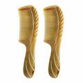 2PCS Hair Styling Horn Comb, Anti-Static Scalp Massaging Comb for Women Men, Hair Breakage Reducer Detangling Comb for Wet & Dry Oasis Select light brown