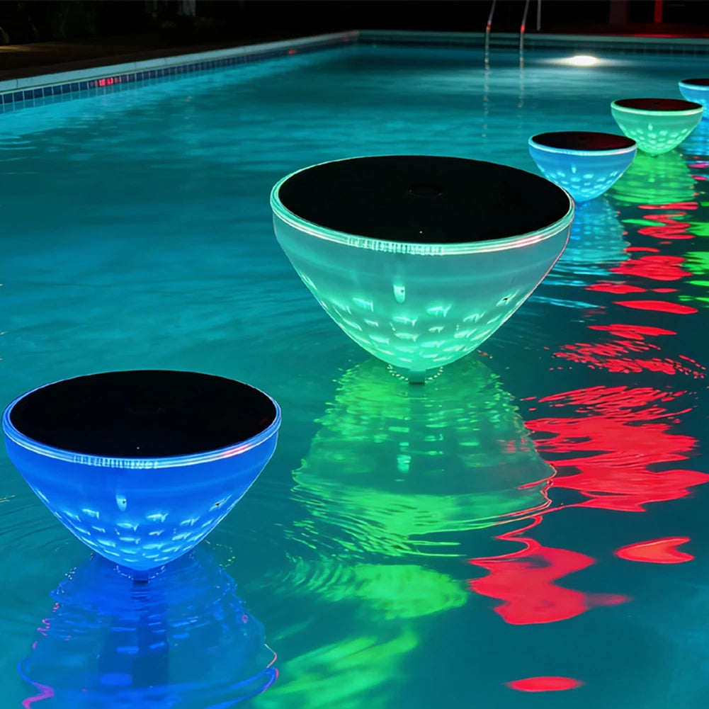 Solar Floating Pool Light – RGB 5-Mode LED Pond Lamp