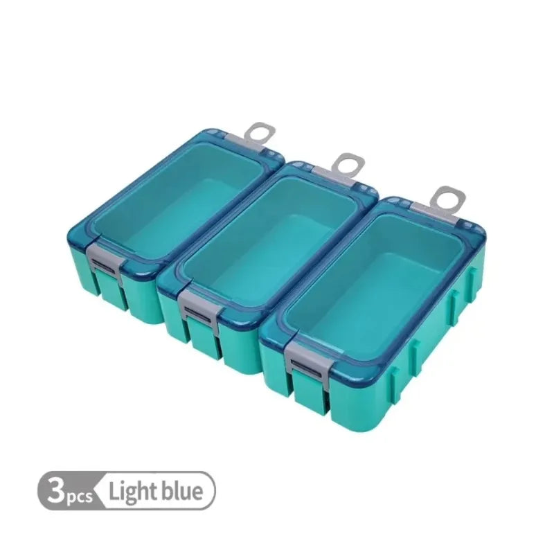 Spliceable Luminous Fishing Storage Box Mini Plastic Tackle Case for Fish Hooks Artificial Bait Sea Fishing Accessories Oasis Select