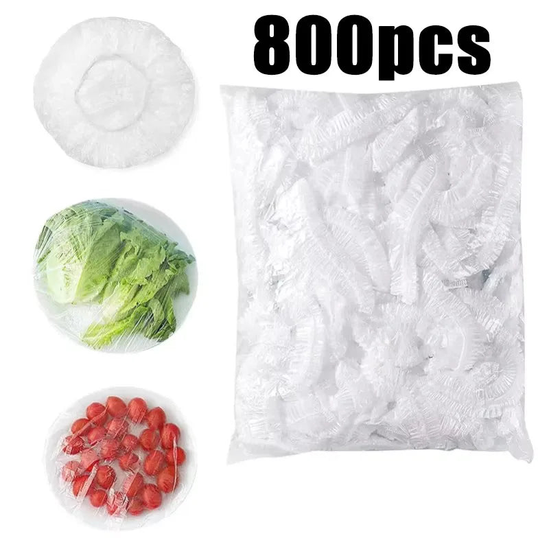 100/500/1000pcs Plastic Wrap, Extra Thick Disposable - Transparent Stretchable Film For Leftovers, Fruits, And Vegetables Oasis Select 800pcs