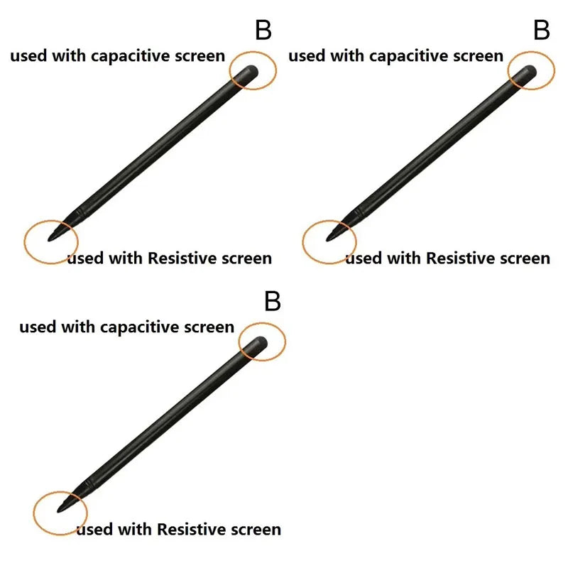 1/2/3pcs Universal Tablet Pen Phone Capacitive/Resistive Stylus Pen For IPhone Ipad Android All Touch Screens Rubber Stylus Pens Oasis Select 3pcs Black