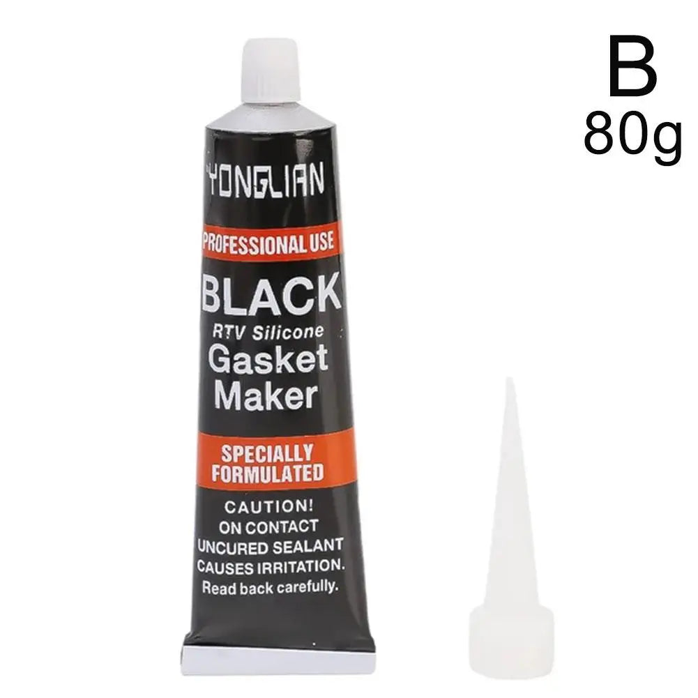Black RTV Silicone Gasket Maker | High-Temp Engine Sealant Engine Gasket Sealant Oasis Select 1x80g