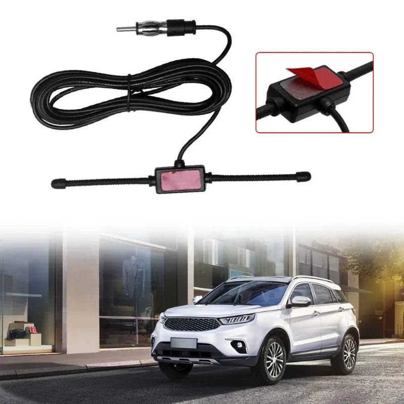 Car FM Antenna Car Dipole Antenna Boat Stereo AM FM Glass Antenna Radio Antenna Car Stereo Antenna Aerial Splitter Cable Adapter Oasis Select