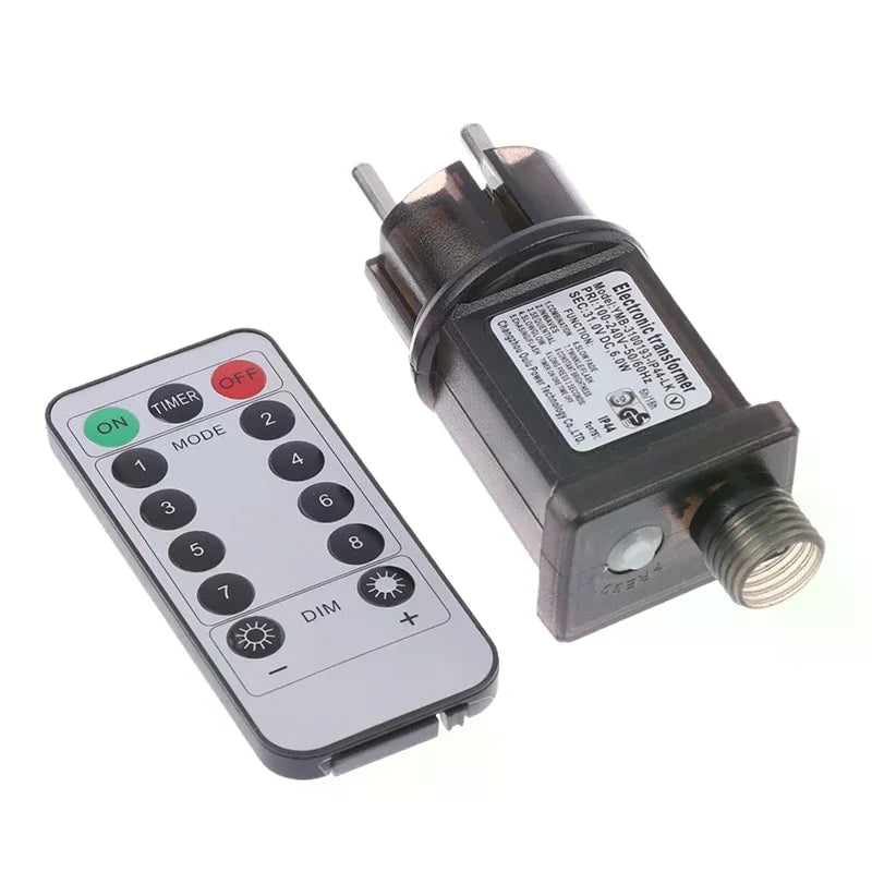 EU Plug AC 220V To 31VDC 6W 8 Functional With Remote Control SELV LED Lamp Driver Switch Adapter IP44 Waterproof Laser Lighting Oasis Select