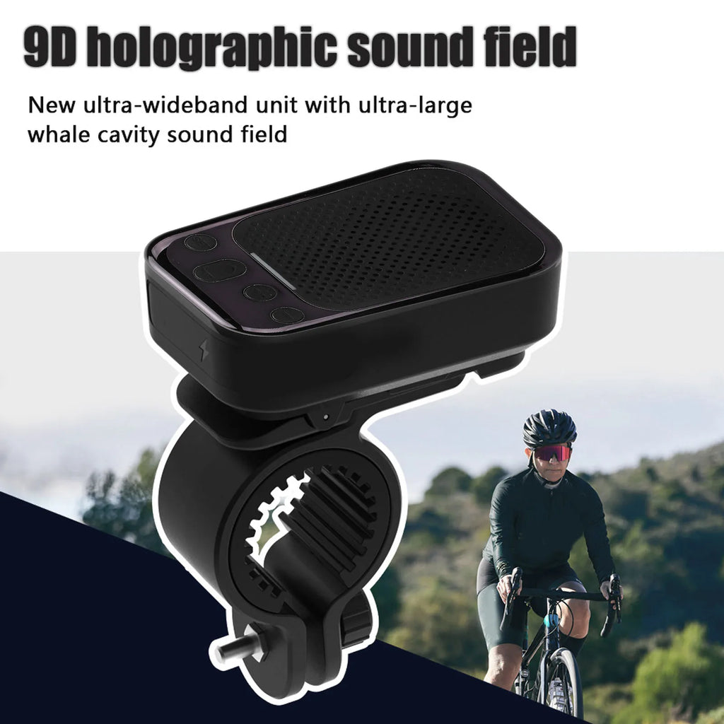 Wearable Bluetooth Speaker IPX7 Water Proof FM Wireless Traveling Bike Handlebar Speaker Clamp On Magnetic Mount for Cycling Oasis Select