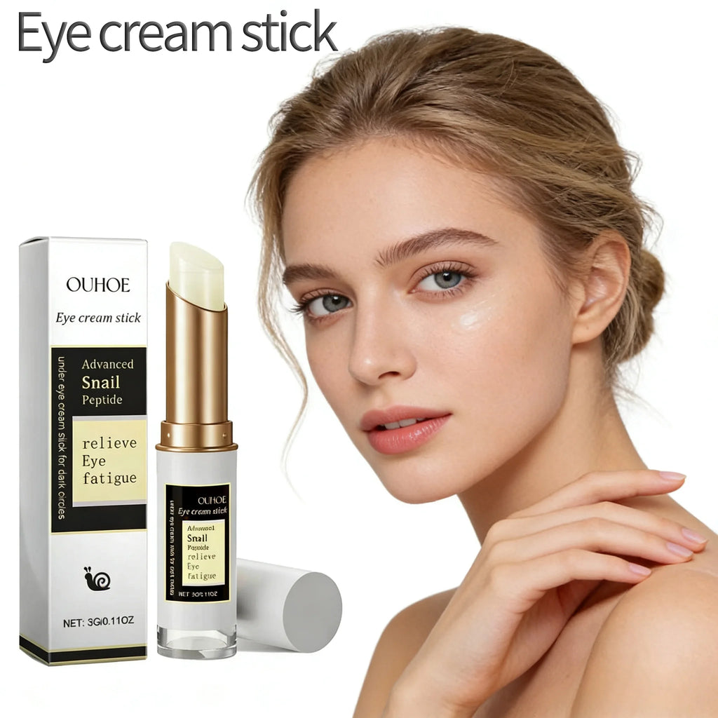 OUHOE Snail Peptide Eye Cream Stick – Dark Circles & Puffiness Eye Cream Stick Oasis Select