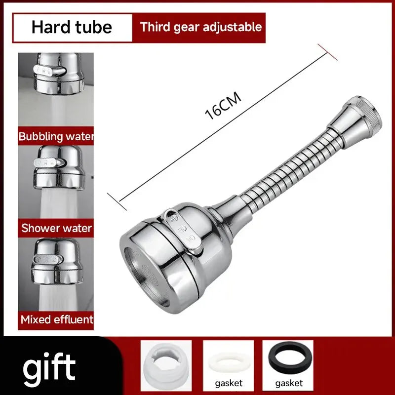 3 Modes Universal Kitchen Faucet Extenders Adapter 360° Rotation Filter Kitchen Gadgets Spray Water Saving Tap Nozzle Oasis Select Hard