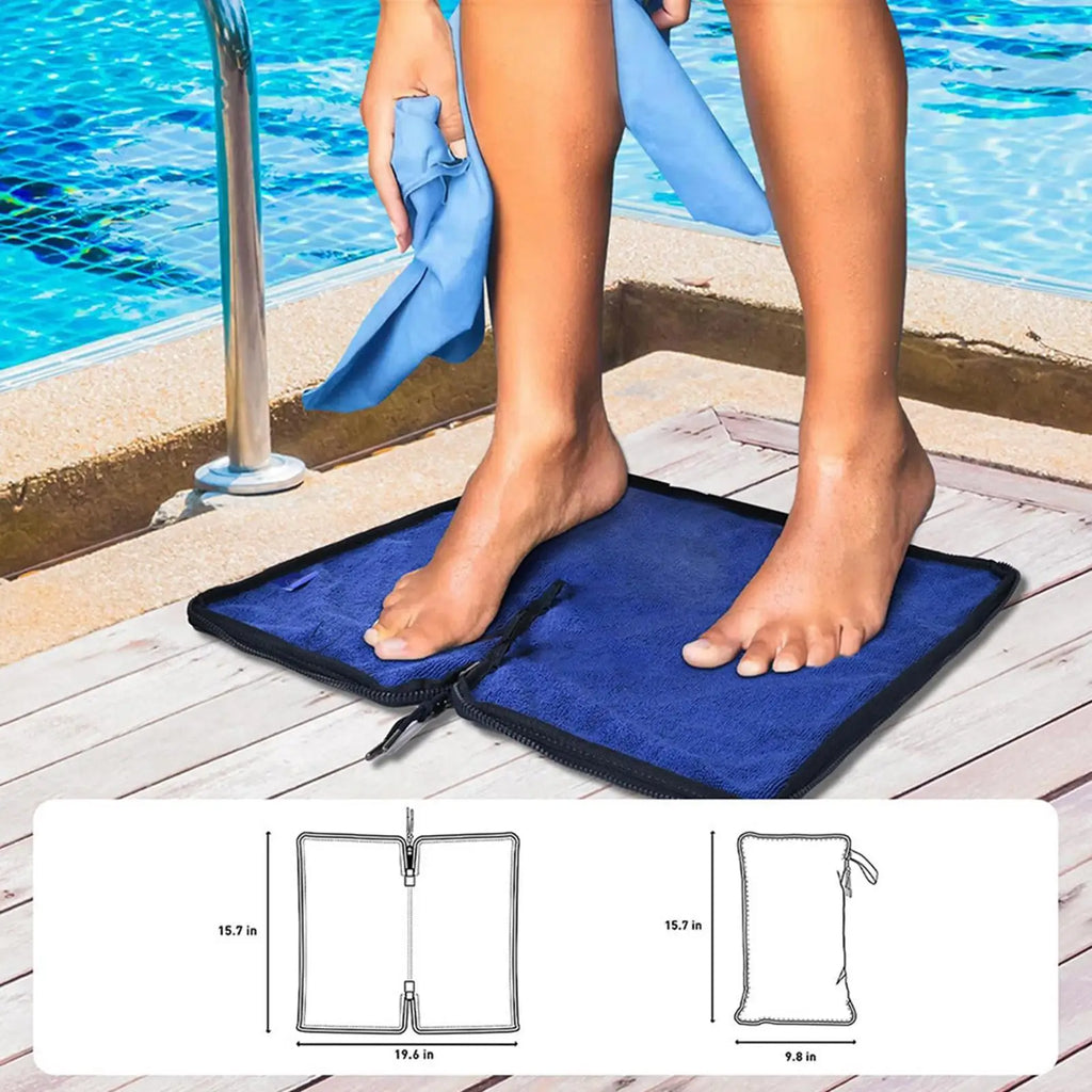 1PC Zipper Closure Towel Wet Bag Leak-proof Diaper Bag Dry And Wet Separation Swimming Suit Pouch Handle Swim Bag Pouches Oasis Select