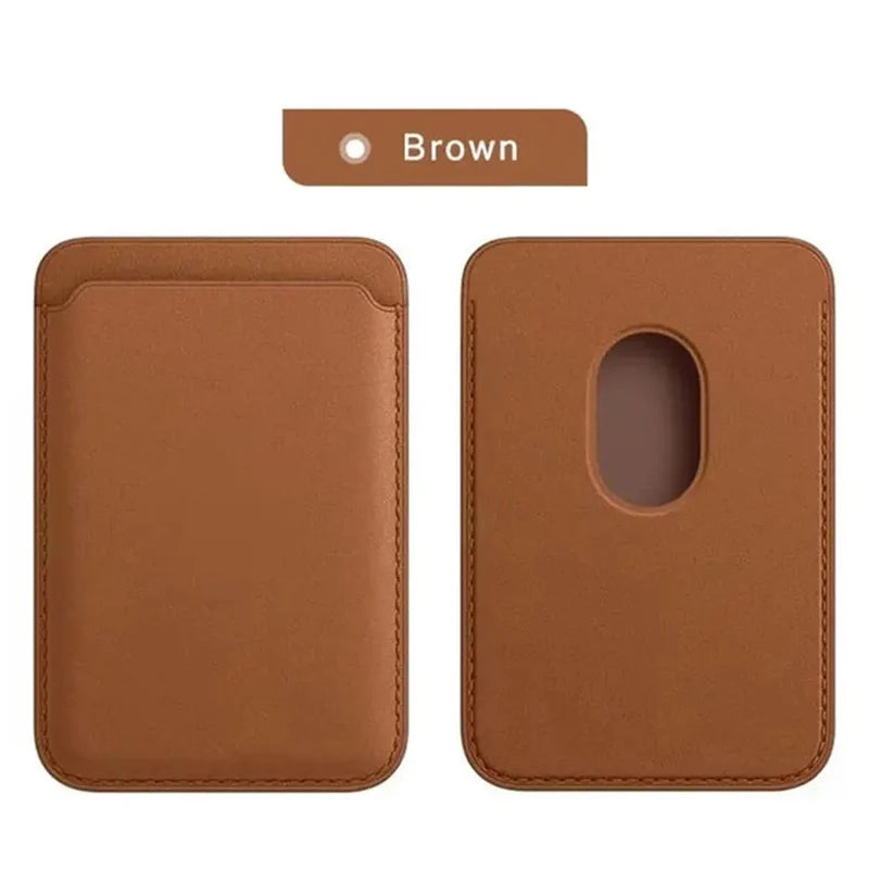 Leather Wallet Case For iPhone 15 Pro Max Magsafe Wallet Leather Compatible For iPhone 14 13 12 Card Holder with MagSafe Magnet Oasis Select BROWN