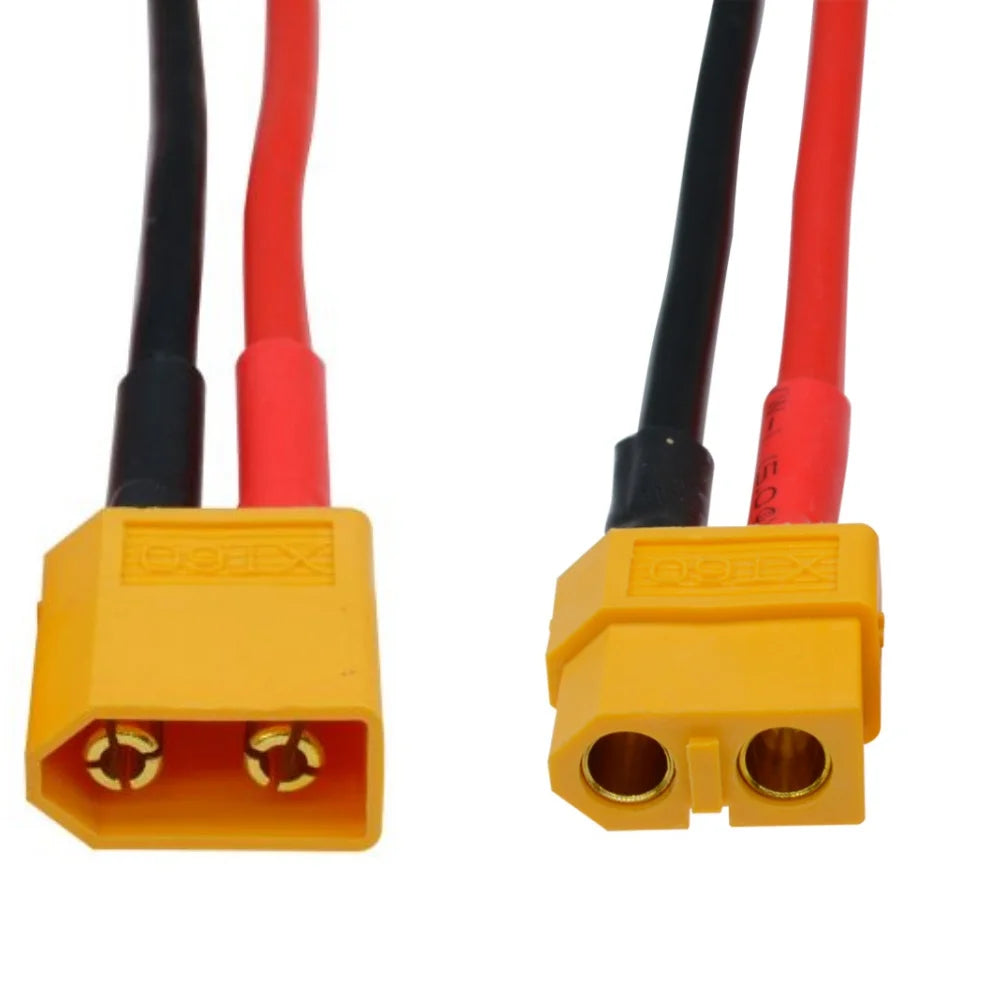 XT60 Male Female Bullet Connectors Plugs Pluggable Terminal Block With Silicon 14 AWG Wire For RC Lipo Battery Banana Plug Oasis Select