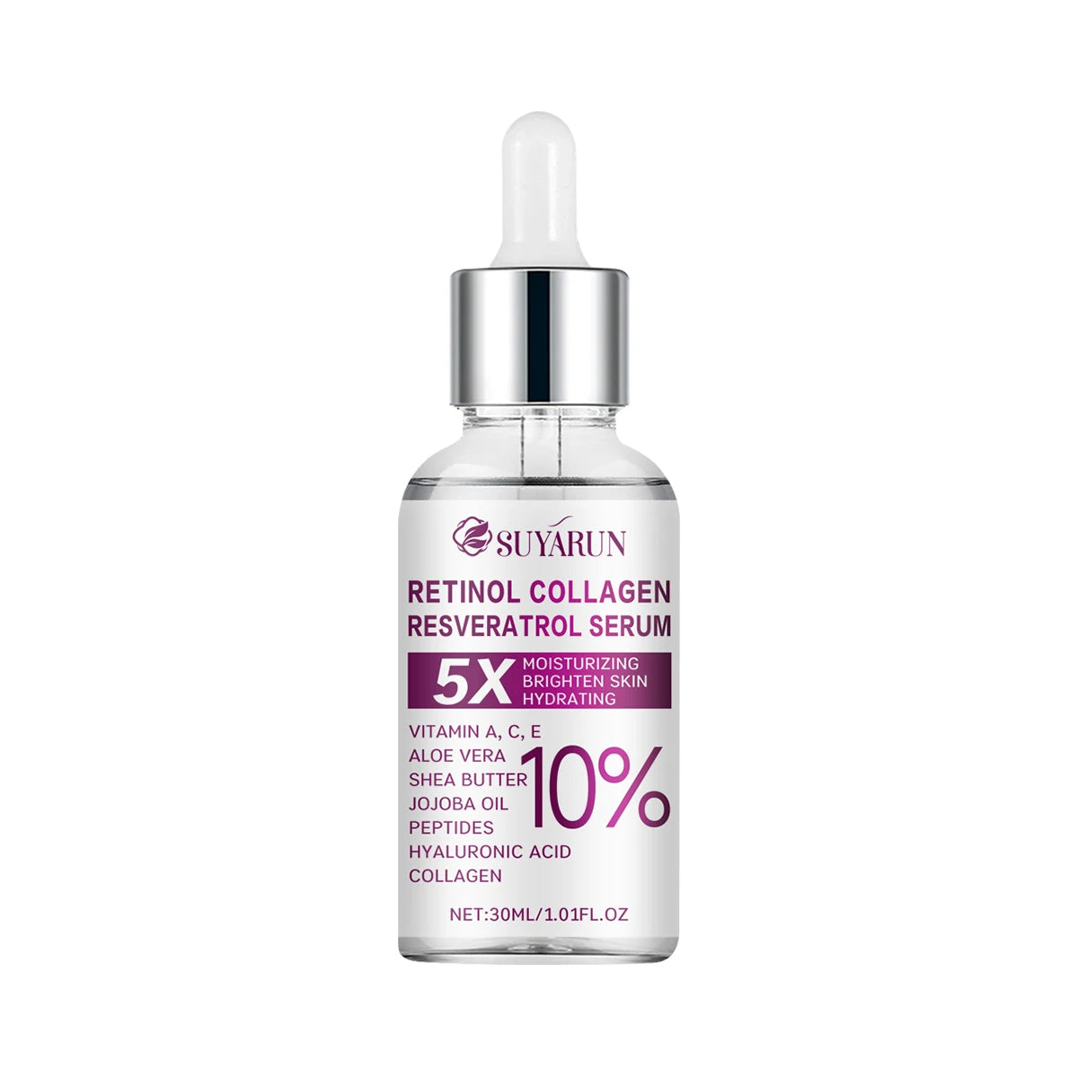 SUYARUN Retinol Resveratrol Face Serum – Brightening Anti-Aging Face Serum Oasis Select 30ml