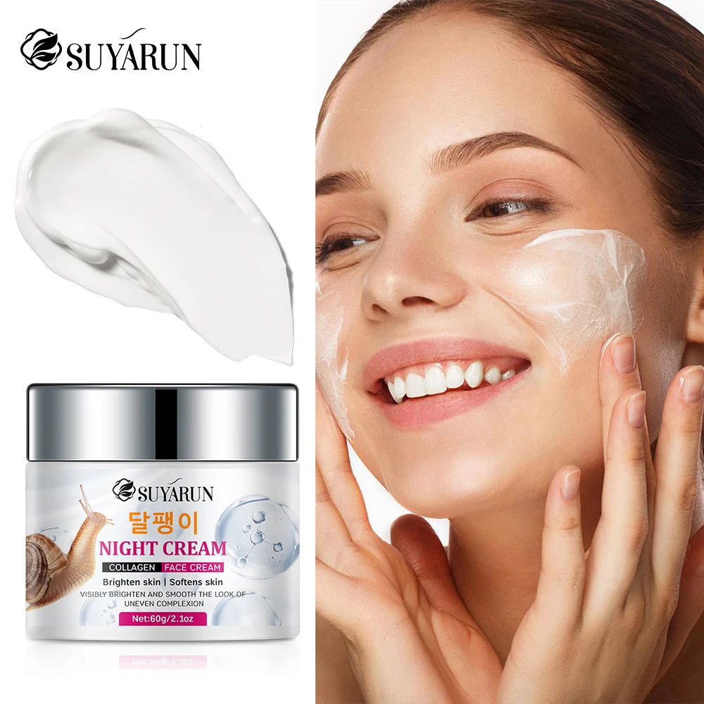 SUYARUN Snail Cream with Collagen – Brightening & Anti-Aging