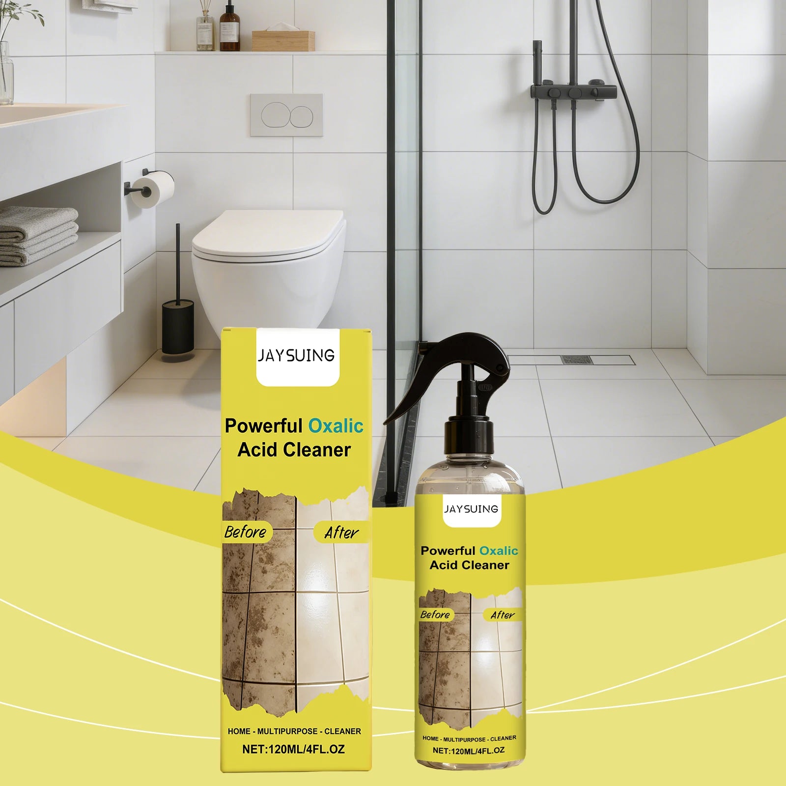 Jaysuing Rust & Limescale Remover Spray – Multipurpose Cleaner Multipurpose Cleaner Spray Oasis Select