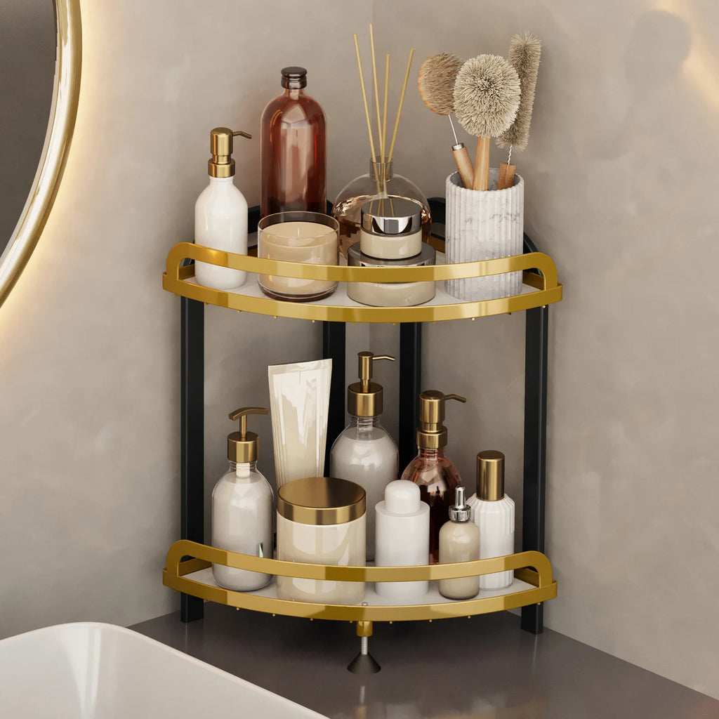 Kitchen Bathroom Shelf Countertop Corner Triangle Seasoning Rack Corner Corner Storage Rack Oasis Select