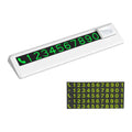 Car Styling Temporary Parking Card Plate Telephone Number Black/white Auto Phone Number Card Card Car Sticker Luminous Oasis Select B