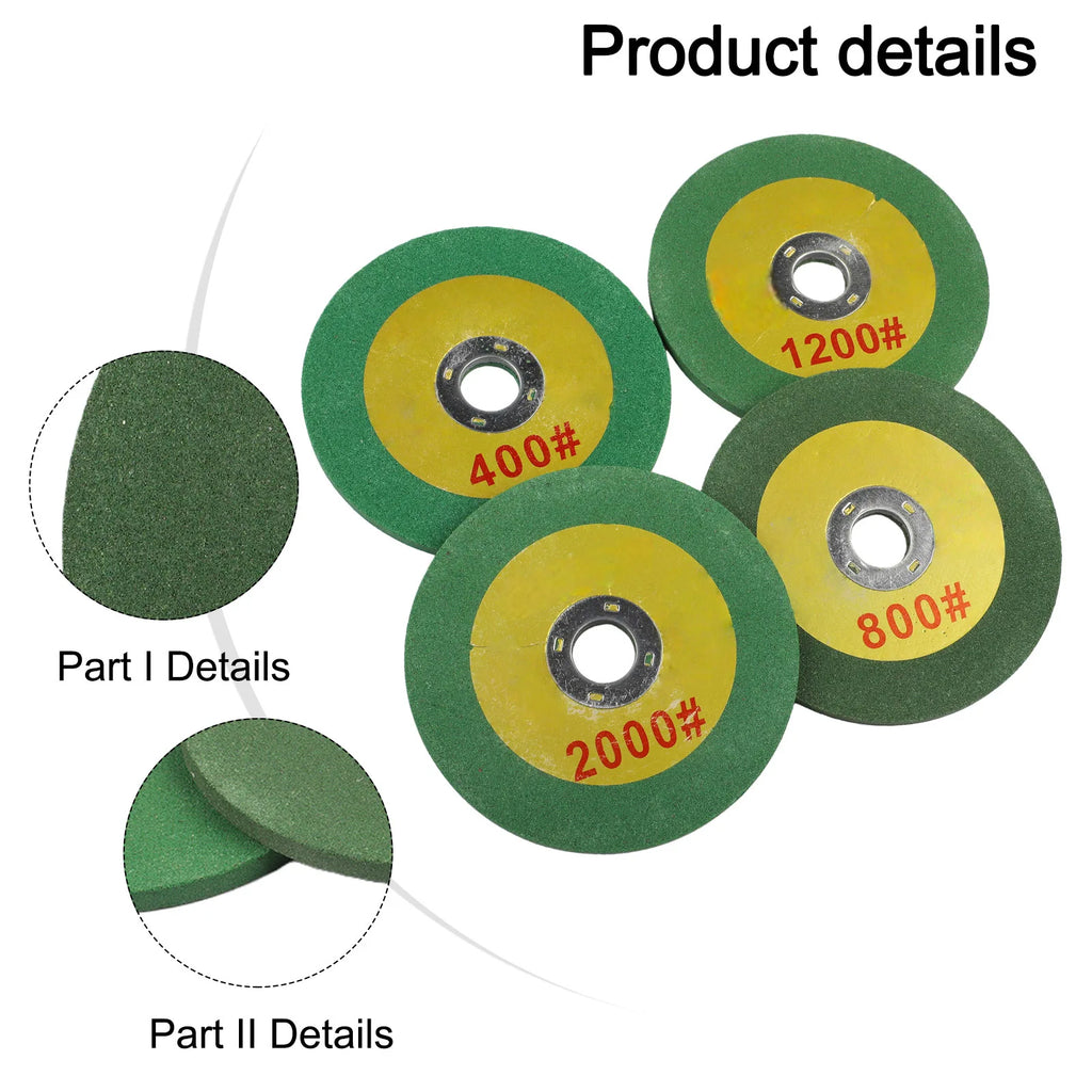 4x Angle Grinder Grinding Wheel 400-2000 Mesh Angle Grinder Cutting Grinding Metal Cutting Grinding Wheel Oasis Select