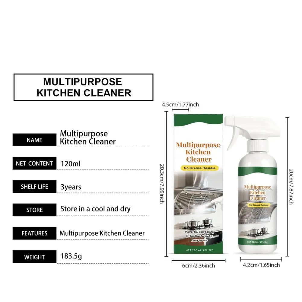 Heavy Oil Cleaner Kitchen Oil Stain Powerful Degreaser Oil Stains Remover Cleaning Grills Oven Home Cooktop Cleaning Spray Oasis Select