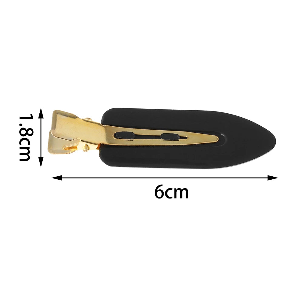 4 Pcs Seamless No Crease Barrettes Makeup Clip No Bend Hair Clip Professional Salon Styling Fixed hairpin Woman Man Hairdressing Oasis Select