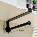 1 pc Punch-free Iron Kitchen Paper Towel Holder, Under-Cabinet Punch-Free Paper Towel Rack, Durable and Easy to Clean Oasis Select Black