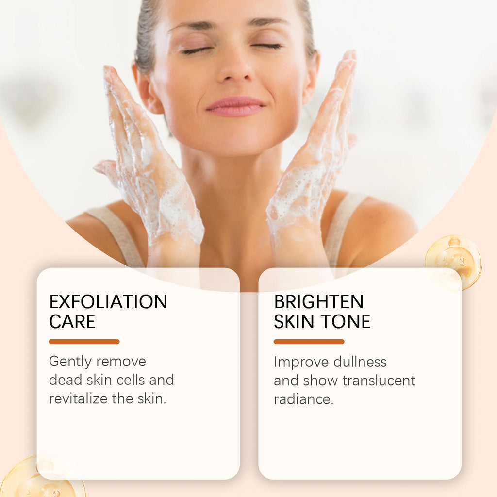 Oceaura Papaya Facial Cleanser Exfoliating Oil Control Deep Cleaning Pore Shrinking Blackhead Remover Dirt Brightening Face Wash Oasis Select