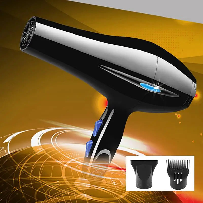 Dryer 2200W With Diffuser Black Dryer 2200W Powerful Hair Dryer With Dryer Attachments Styling Nozzles Pointed Tail Comb Flat Oasis Select