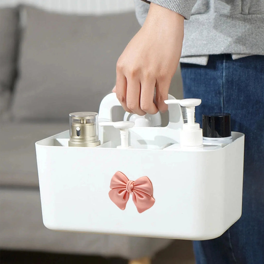 Desktop Cosmetic Organiser, Pen and Desk Organiser, Split Marker Organiser with Handle Bracket Portable Utility Fixed Container Oasis Select