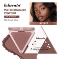 Matte Bronzer For Face Contour Shading No Limits Long Wearing Helps Reduce Pores And Excess Shine Plump Face Makeup Cosmetics Oasis Select 01 WORTHY