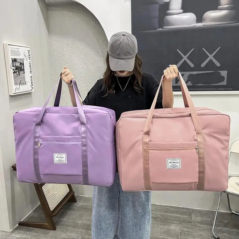 Large Capacity Functional Portable Nylon Moving Storage Bag Folding Luggage Bag Aircraft BagMulti Travel Bag Shoulder Bag Oasis Select
