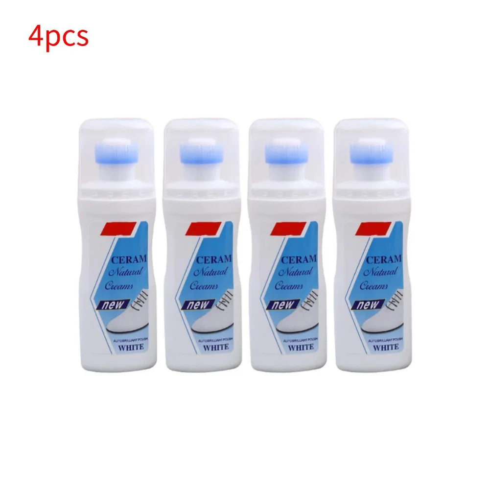 White Shoes Cleaner Polish Cleaning Tool For Casual Leather Shoe Sneakers Shoe Brushes Yellow Stain Remover Dry Cleaning Agent Oasis Select 4pcs