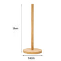 Kitchen Wooden Roll Paper Towel Holder Bathroom Tissue Stand Dining Table Vertical Napkins Rack Toilet Storage Accessories Oasis Select Single