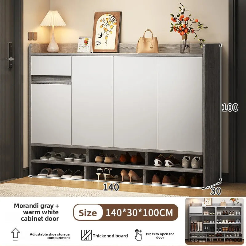 large-capacity storage and storage in the corridor at the entrance of the home integrated multi-functional dust cabinet Oasis Select White door 140