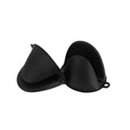 2pcs Oven Mitts Silicone Heat Resistant Pinch Mitts Anti Scalding Non Slip Gloves Clips Pot Holder Cooking Baking Oven Mitts Oasis Select black