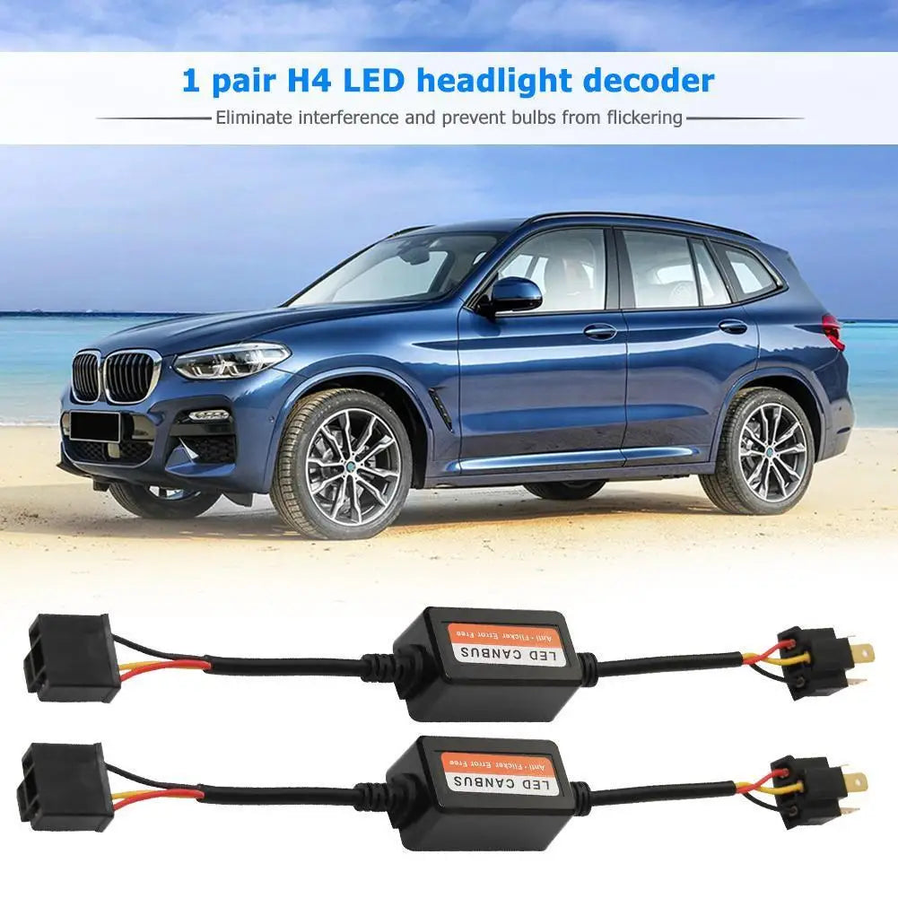 H4 LED Canbus Decoder – Anti-Flicker Error Free, 12V 35W (Pair) LED Canbus Decoder Oasis Select france