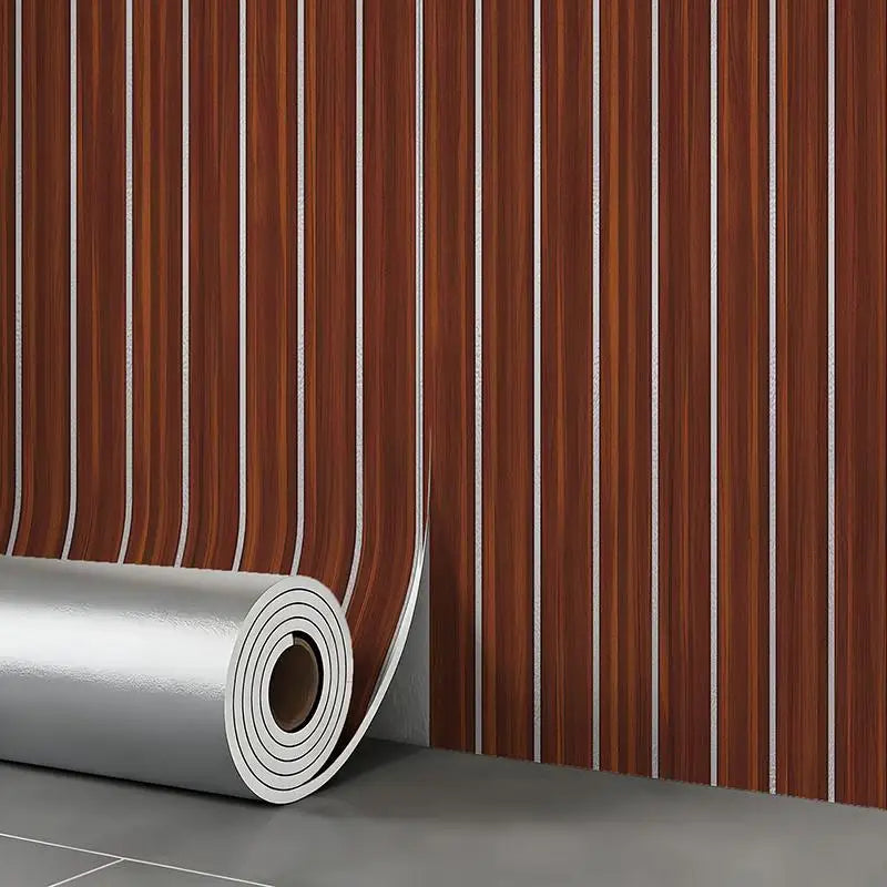 1pcs Thick Brown Grid Peel And Stick Wallpaper Faux Plaid Design Waterproof Ideal For Walls Ceilings Home Decor Oasis Select 3mx40cm 15