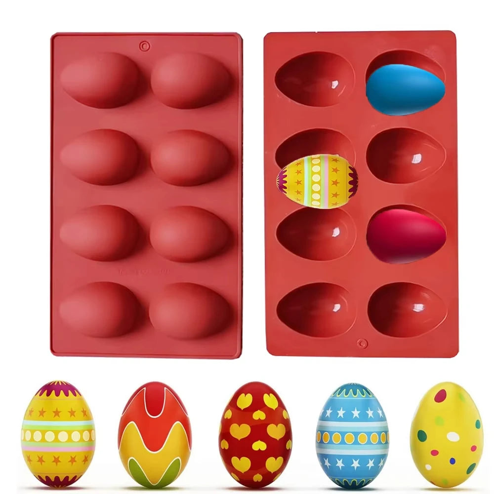 1pc Silicone Mold Dinosaur Egg Easter Day Cook Trays Cake Tools Kitchen Accessories 3D Easter Egg Shaped Silicone Cake Mold Oasis Select