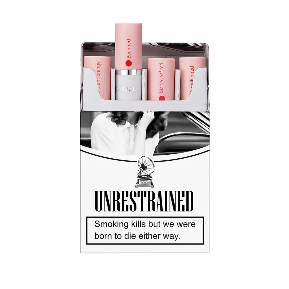 Colors Cigarette Lip Gloss Set Velvet Matte Waterproof Long-lasting Lip Non-Stick Cup Cigarette Lipstick Makeup For Women Oasis Select