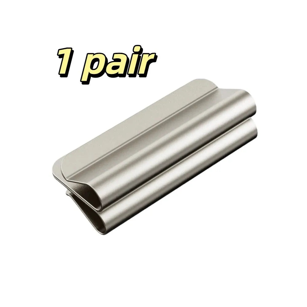Magnetic Magnetic Curtain Clips Reusable Powerful Magnetic Hold Drill-Free Clips Closely Fit Rust-resistant Window Drape Holders Oasis Select Silver