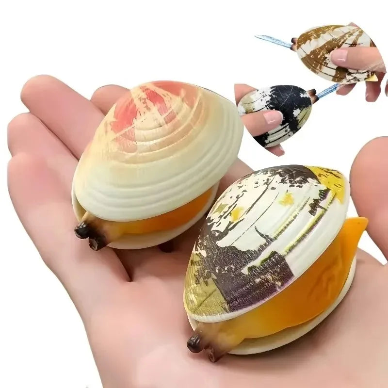 5Pcs Water Spraying Clam Toy Flower Armor Prank Shell Decompression Funny Simulation Toy for Kids Stress Reliever Toys Oasis Select