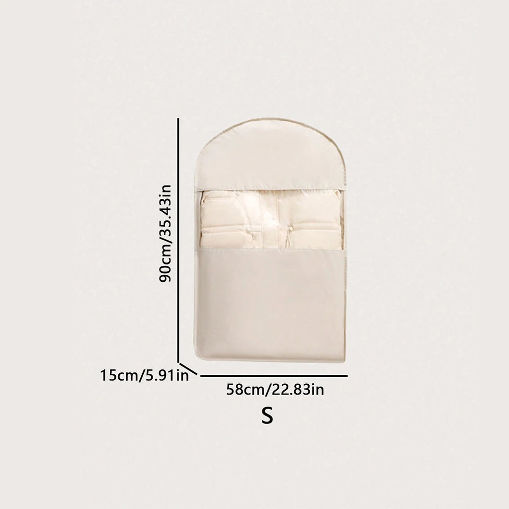 Oxford cloth storage bag - a high-end hanging clothing storage bag used for bedroom decoration Oasis Select Beige-S