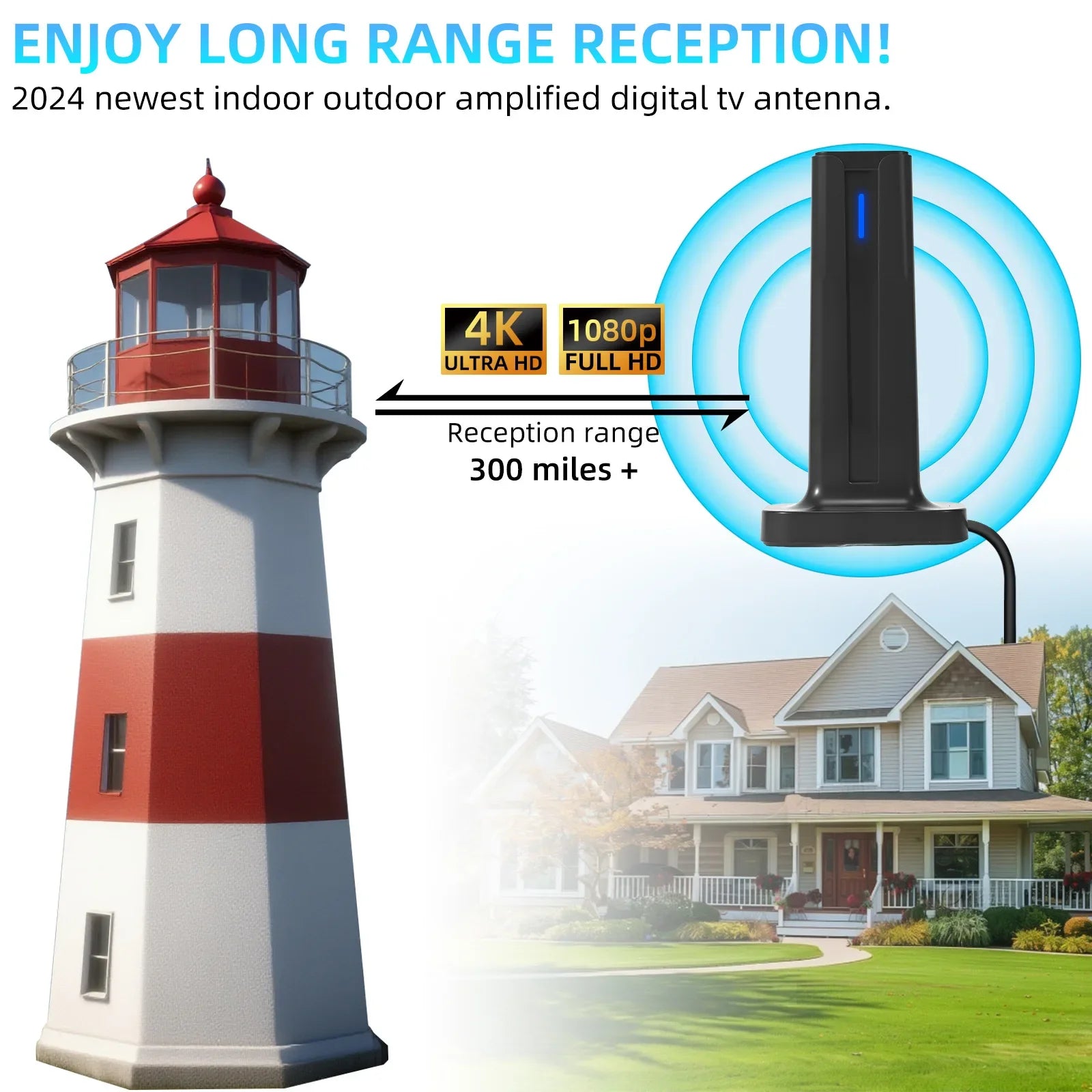 New DTMB digital TV antenna receiver indoor and outdoor high-definition digital ground wave HDTV antenna Oasis Select