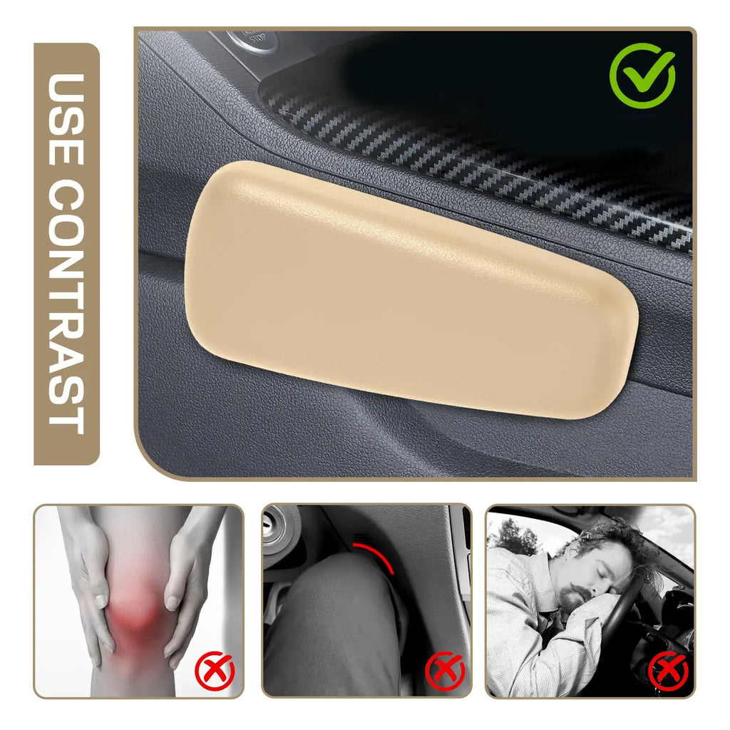 Car Armrest & Knee Cushion – Leather Memory Foam Door Pad