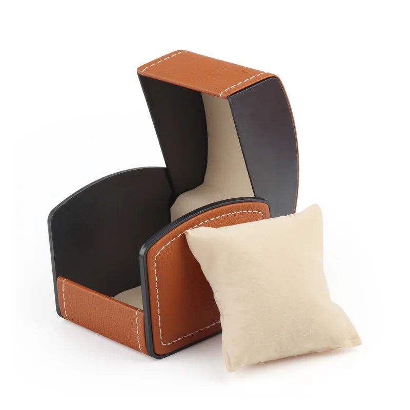 PU Leather Flip-top Watch Box - Luxury Storage Case for Wristwatch & Mechanical Watch, Packaging Organizer for Men Women Oasis Select