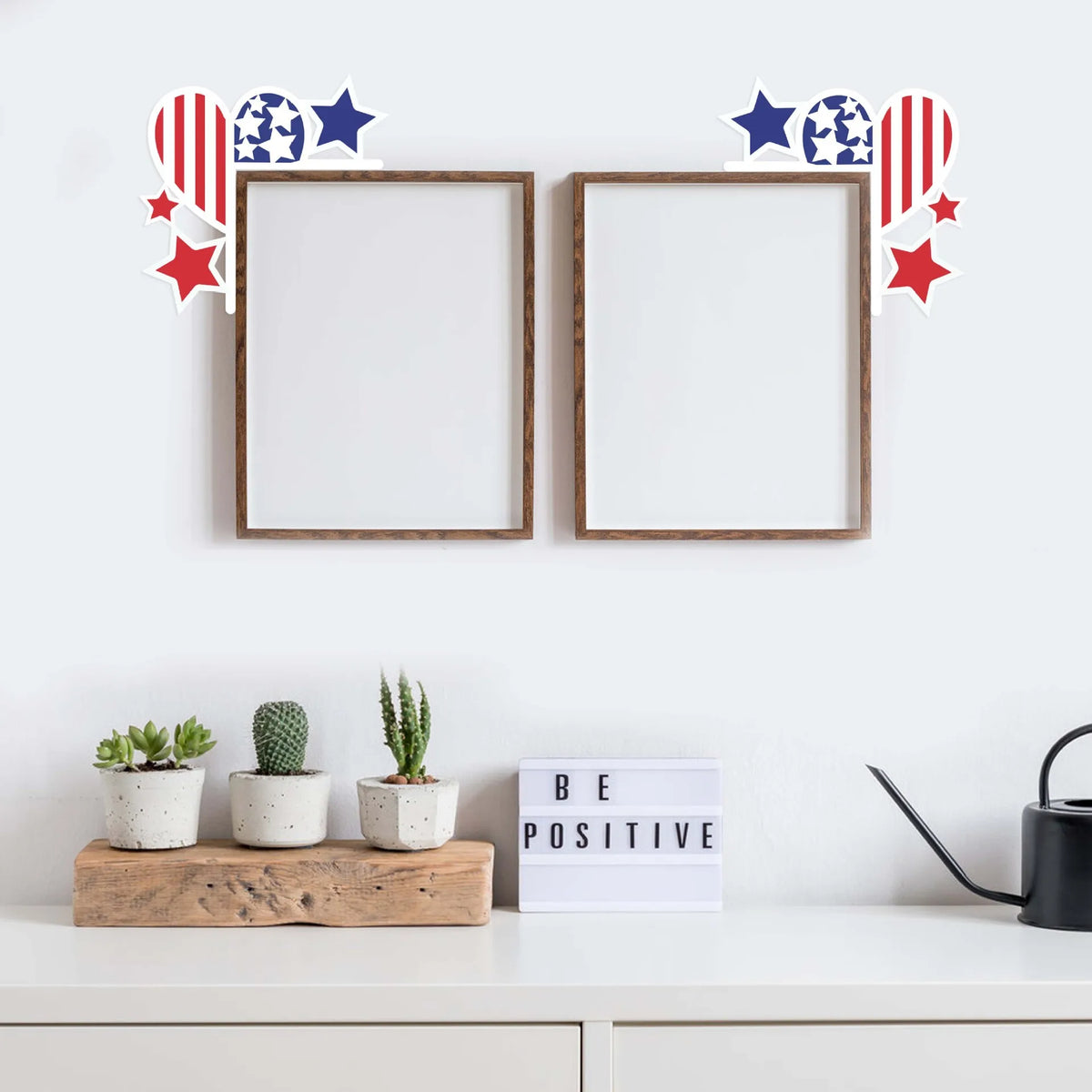 Independence Day American Flag Door Corner Decoration Wood Crafts Door Top Corner Door Frame Pendant Hanging Decoration Oasis Select