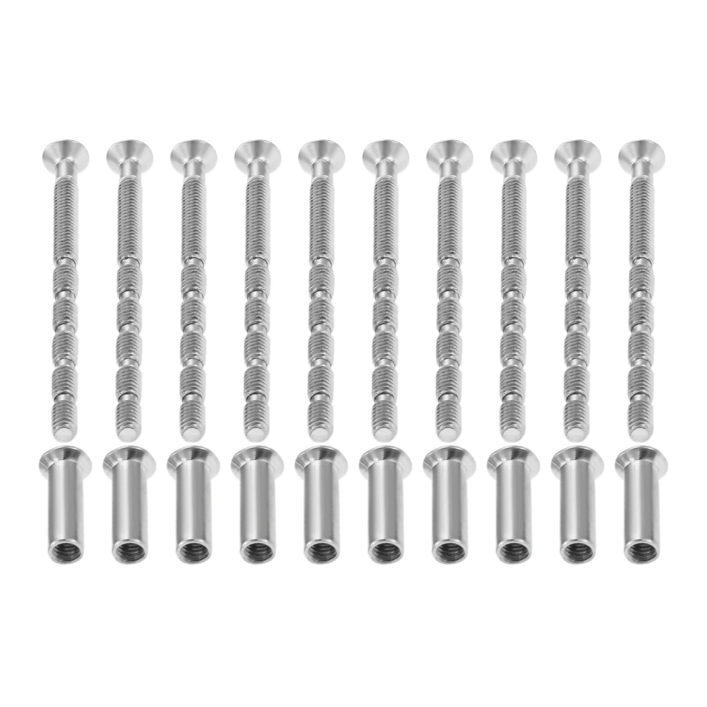 10 Sets Cross 304 Stainless Steel Screws M4*60mm with Nuts M4*16mm for Fixing Door Handles,knobs,eye Masks and Patio Handles Oasis Select Default Title
