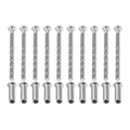 10 Sets Cross 304 Stainless Steel Screws M4*60mm with Nuts M4*16mm for Fixing Door Handles,knobs,eye Masks and Patio Handles Oasis Select Default Title